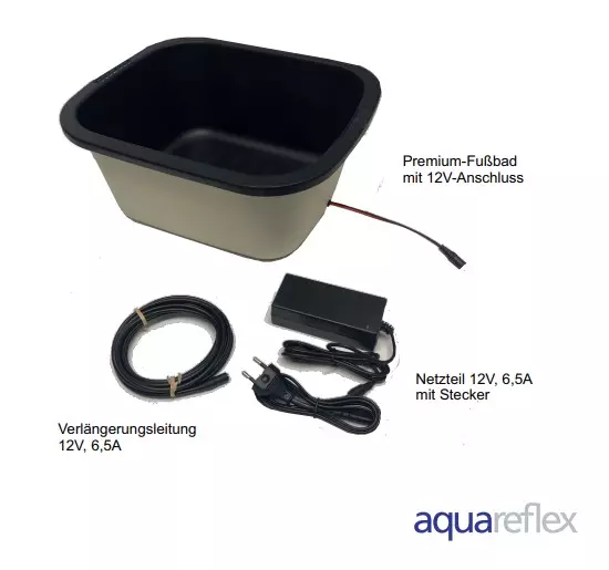 aquareflex® Fußbadewanne für Langzeit-Basenbäder