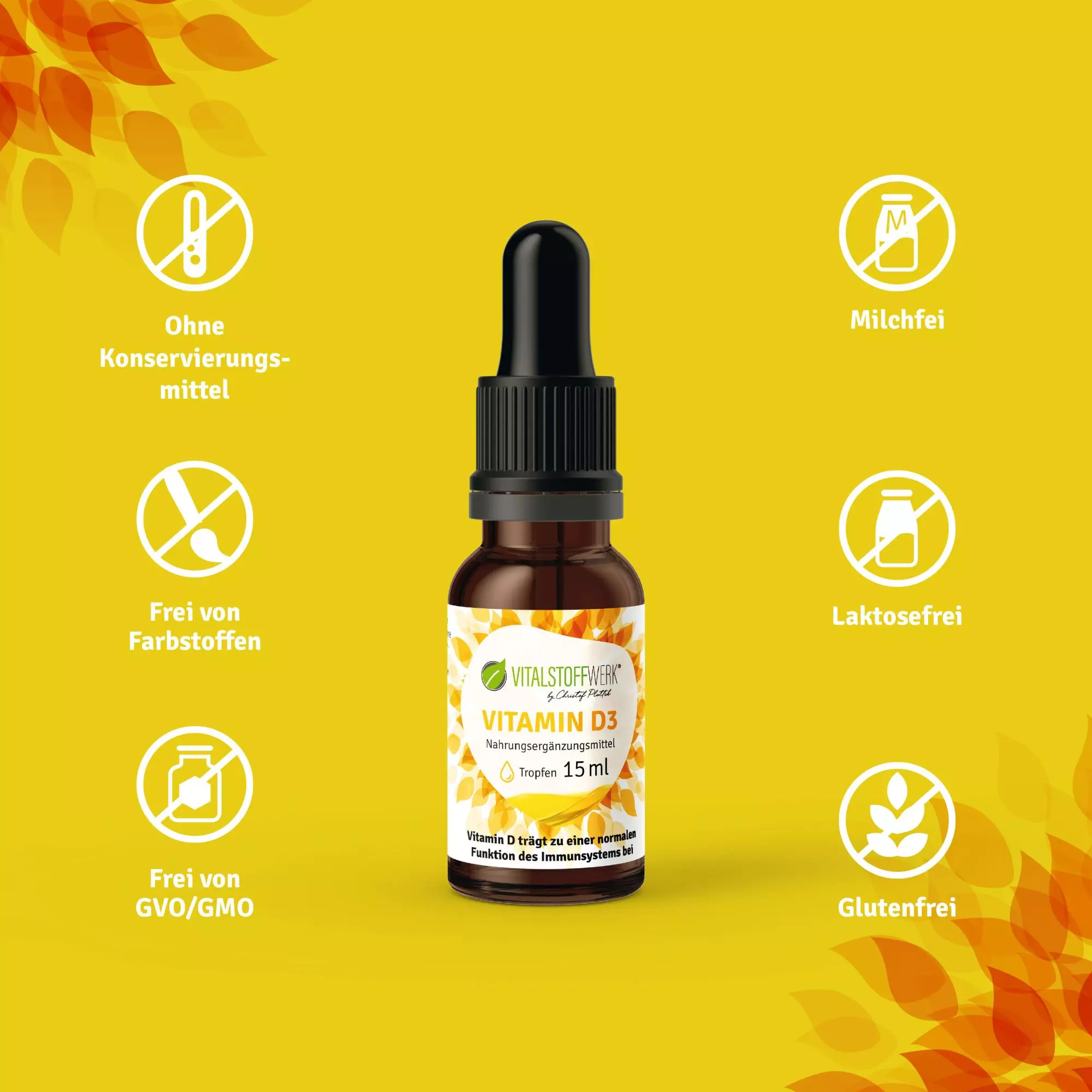 Vitamin-D3_Tropfen_15ml_Vorteile Vitamin-D3_Tropfen_15ml_Vorteile, Flasche
