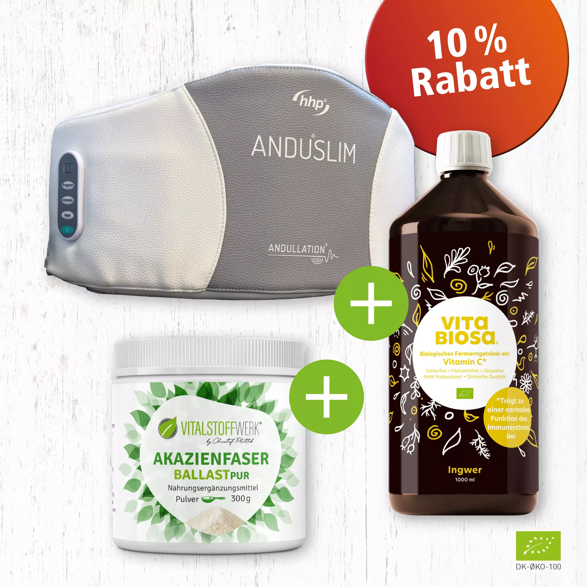 Anduslim_Andullation_Schmerztherapie_Bauchgurt_Massage_Front, Massagegerät, Fitnessgerät, Lotus, Vitamine