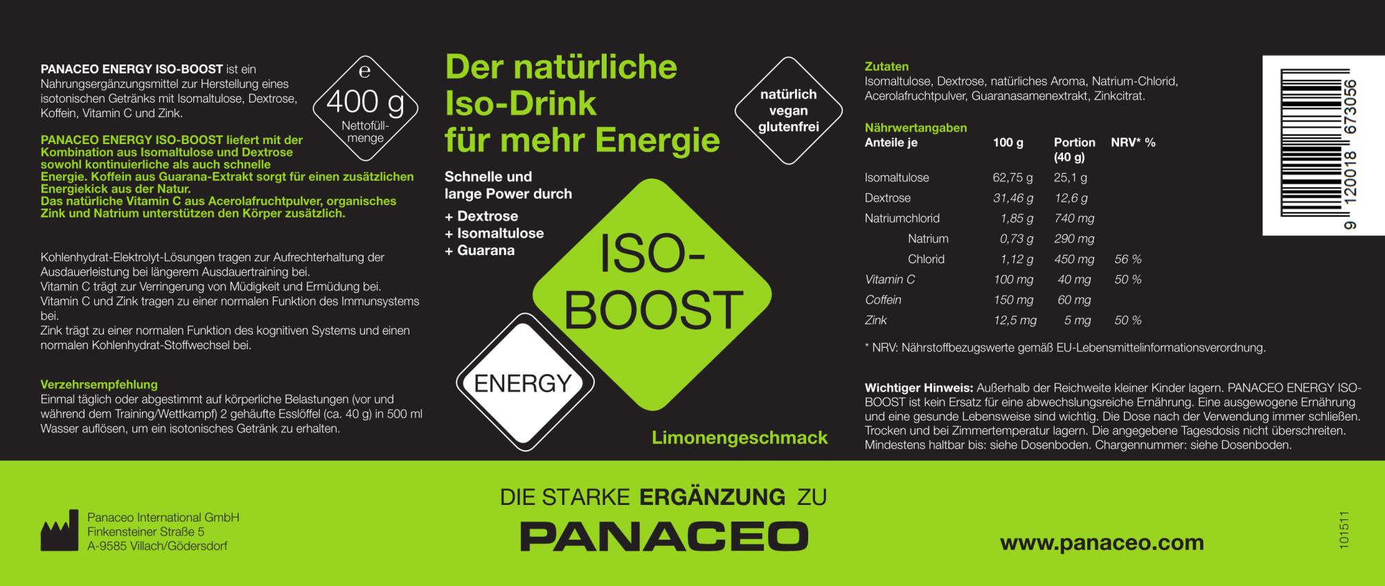 Panaceo_Energy_ISO-Boost_kaufen_Etikett