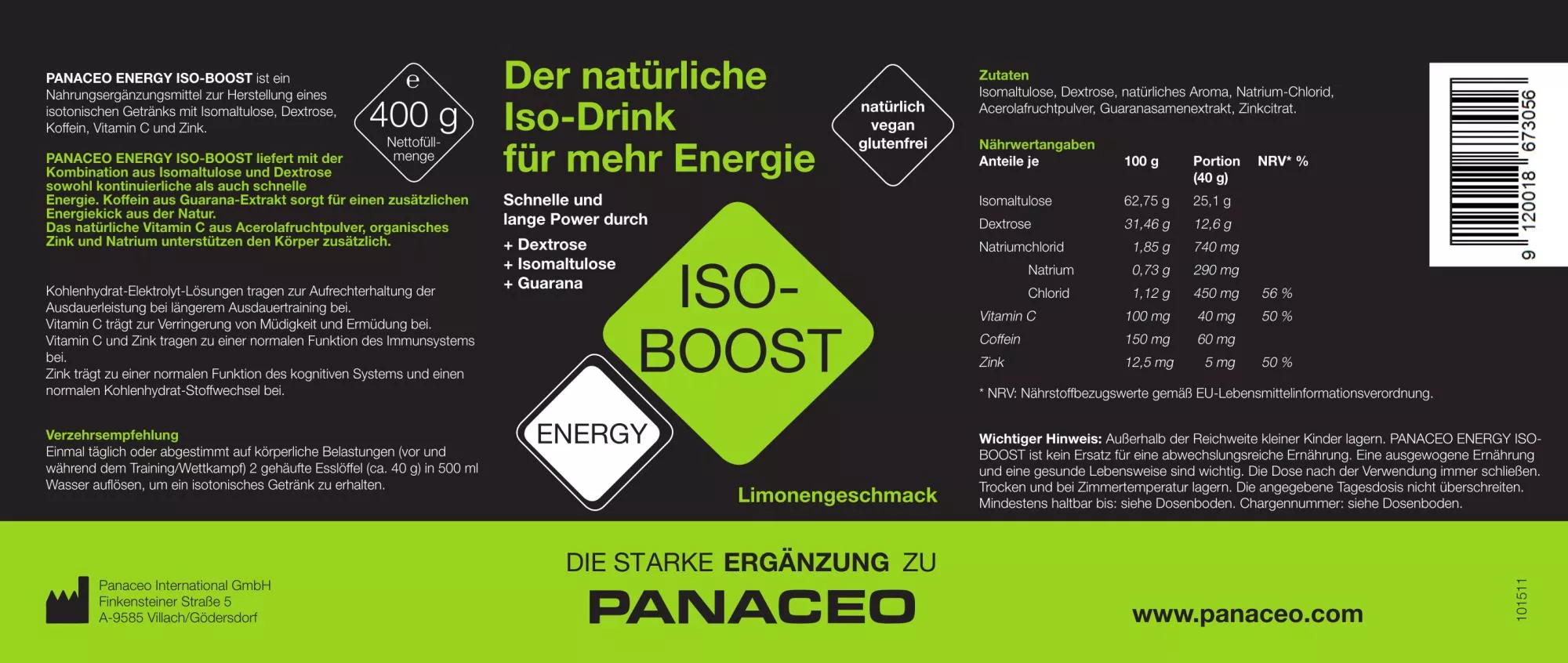 Panaceo_Energy_ISO-Boost_Pulver_400g_kaufen_Etikett Panaceo_Energy_ISO-Boost_Pulver_400g_kaufen_Etikett