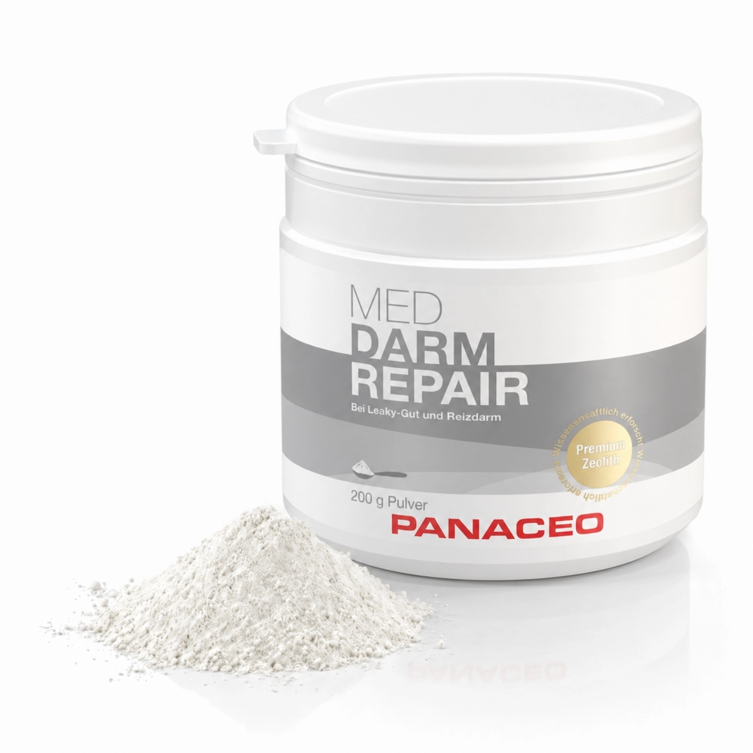Zeolith_Pulver_Kaufen_Panaceo_MED_Darm_Repair_Pulver_200g, Pulver, Nahrungsergänzung, Mittel gegen Durchfall, Reparatur, Panaceo
