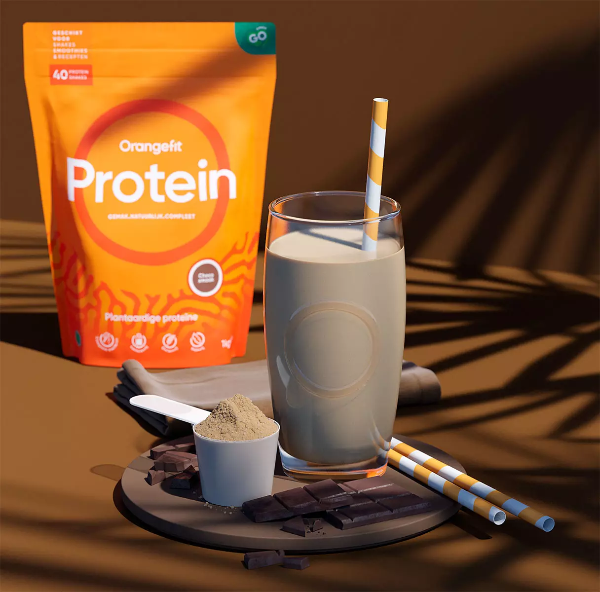 Orangefit Protein-Shake Schoko, 750g