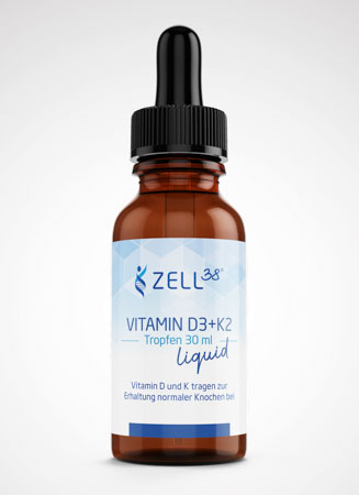 Zell38 Vitamin D3/K2, 30ml Zell38 Vitamin D3/K2, 30ml