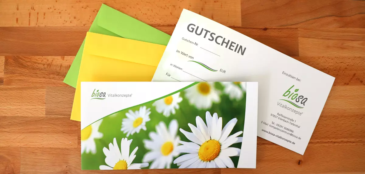 Biosa Gutschein, Werbung, Plakat