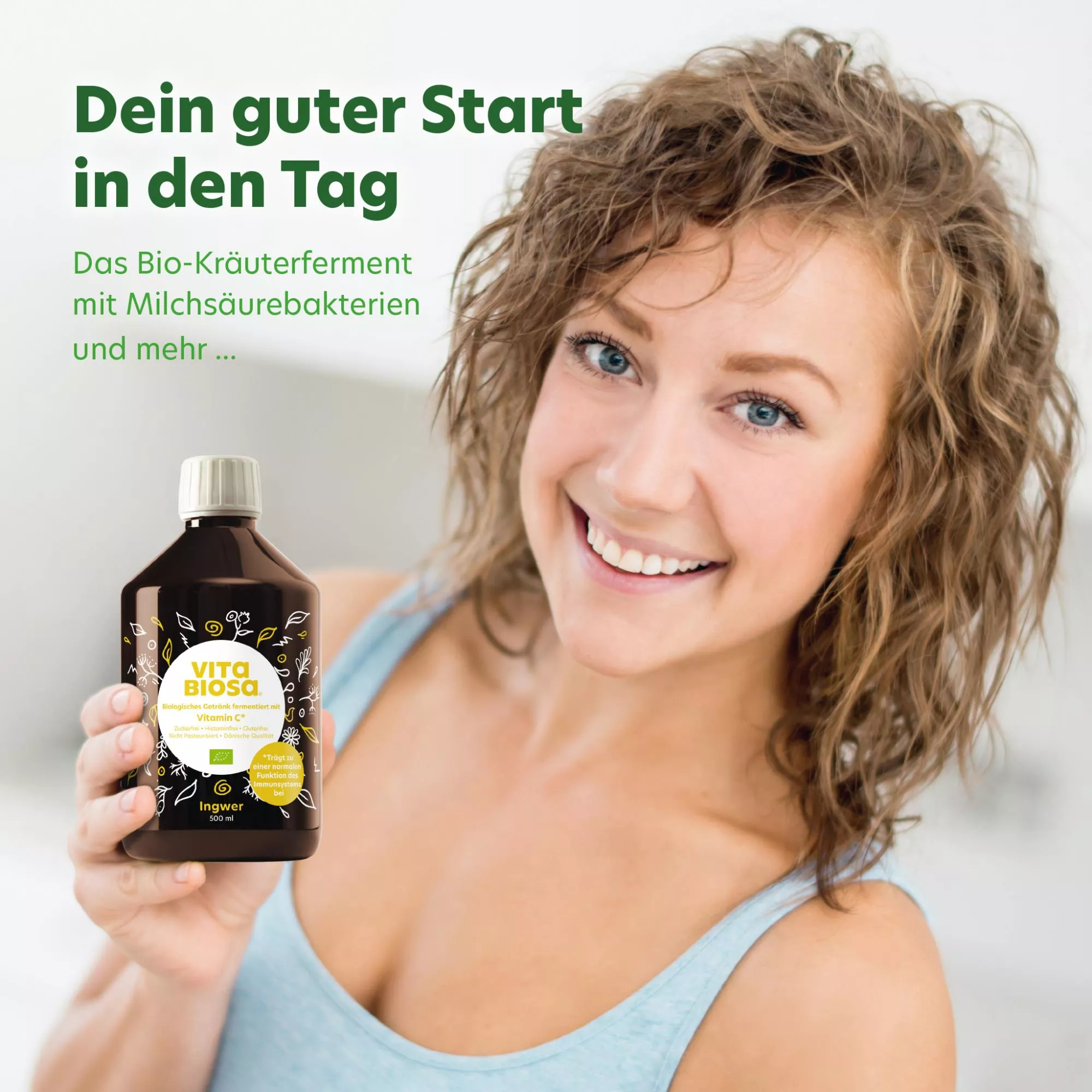 Darmvital Basis Paket Kleines Fläschchen, Braunglas, Vitabiosa, Ingwer, Milchsäurebakterien
