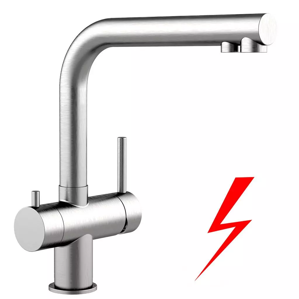 Alvito Niederdruck-Armatur Atessa Edelstahl matt