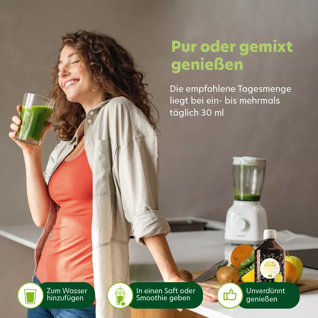 Darmvital Basis Paket Glas, Grüner Saft, Küchenmixer, Frische Obstzutaten, Saftglas
