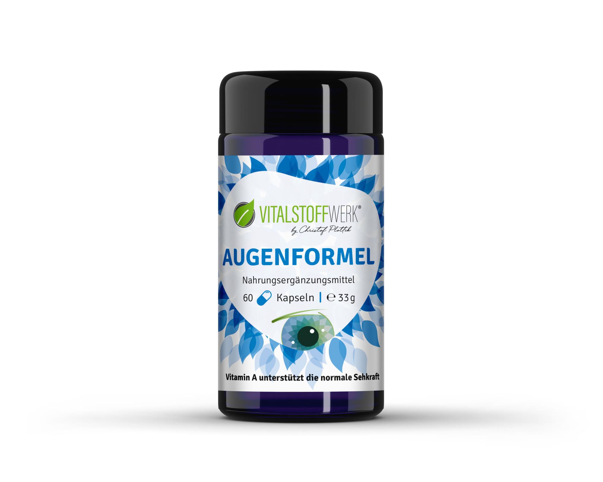Augenformel mit Vitamin A, C & E, 60 Kapseln