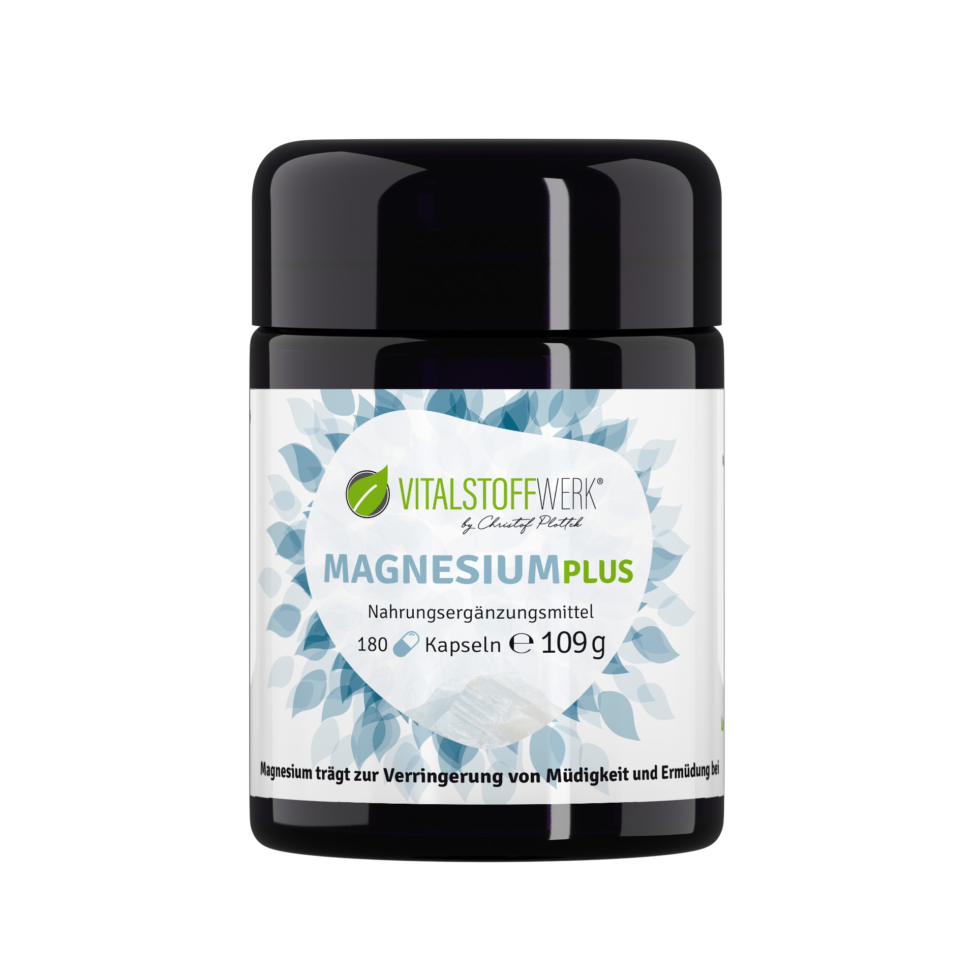 Magnesium Pulver Kapseln kaufen 180 Kapseln front Magnesium Pulver Kapseln kaufen 180 Kapseln front