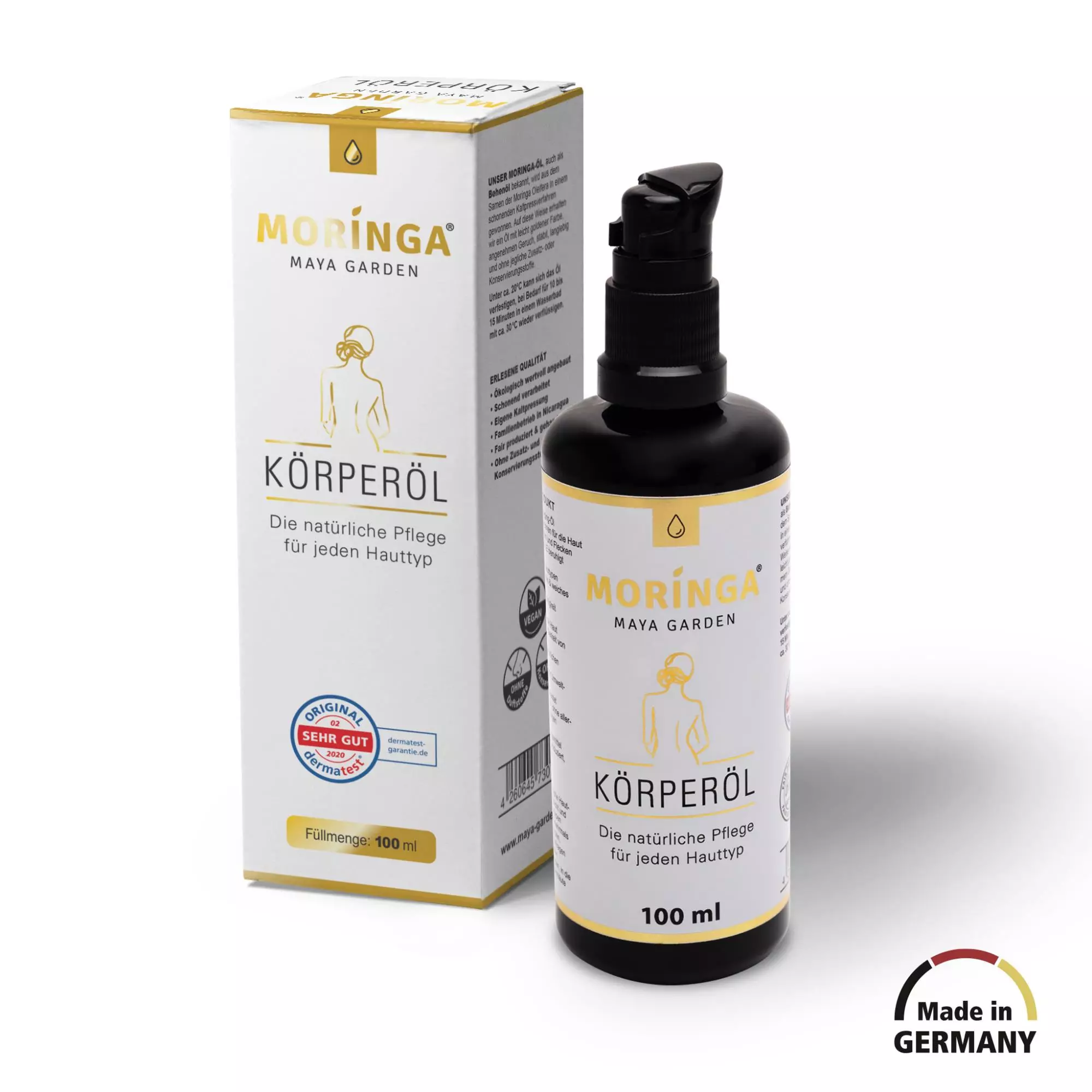 Moringa Kosmetik-Körperöl für die Frau, 100ml