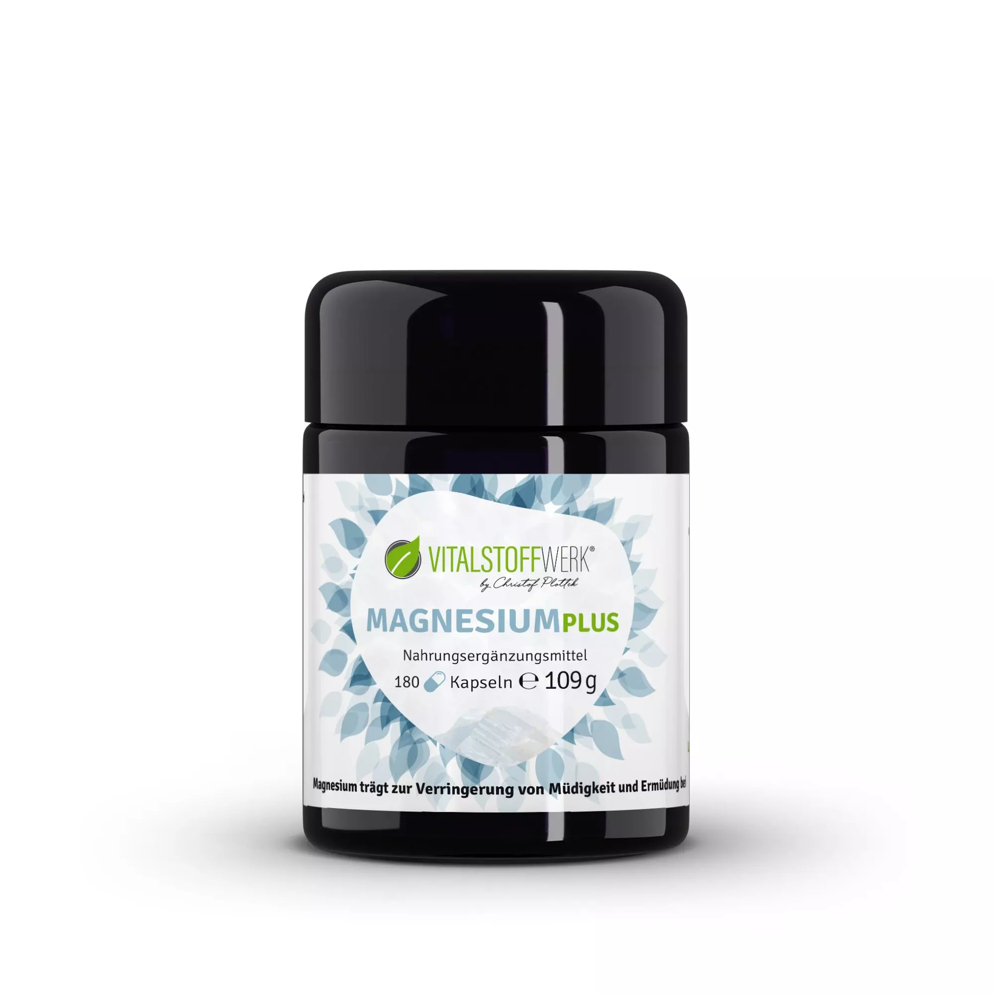 Magnesium Pulver Kapseln kaufen 180 Kapseln front, Kosmetik, Deodorant, Kräuter, Pflanze