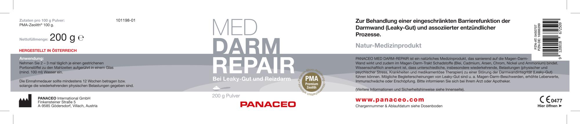 Zeolith_Pulver_Kaufen_Panaceo_MED_Darm_Repair_Pulver_200g_Etikett_Seite1 Zeolith_Pulver_Kaufen_Panaceo_MED_Darm_Repair_Pulver_200g_Etikett_Seite1