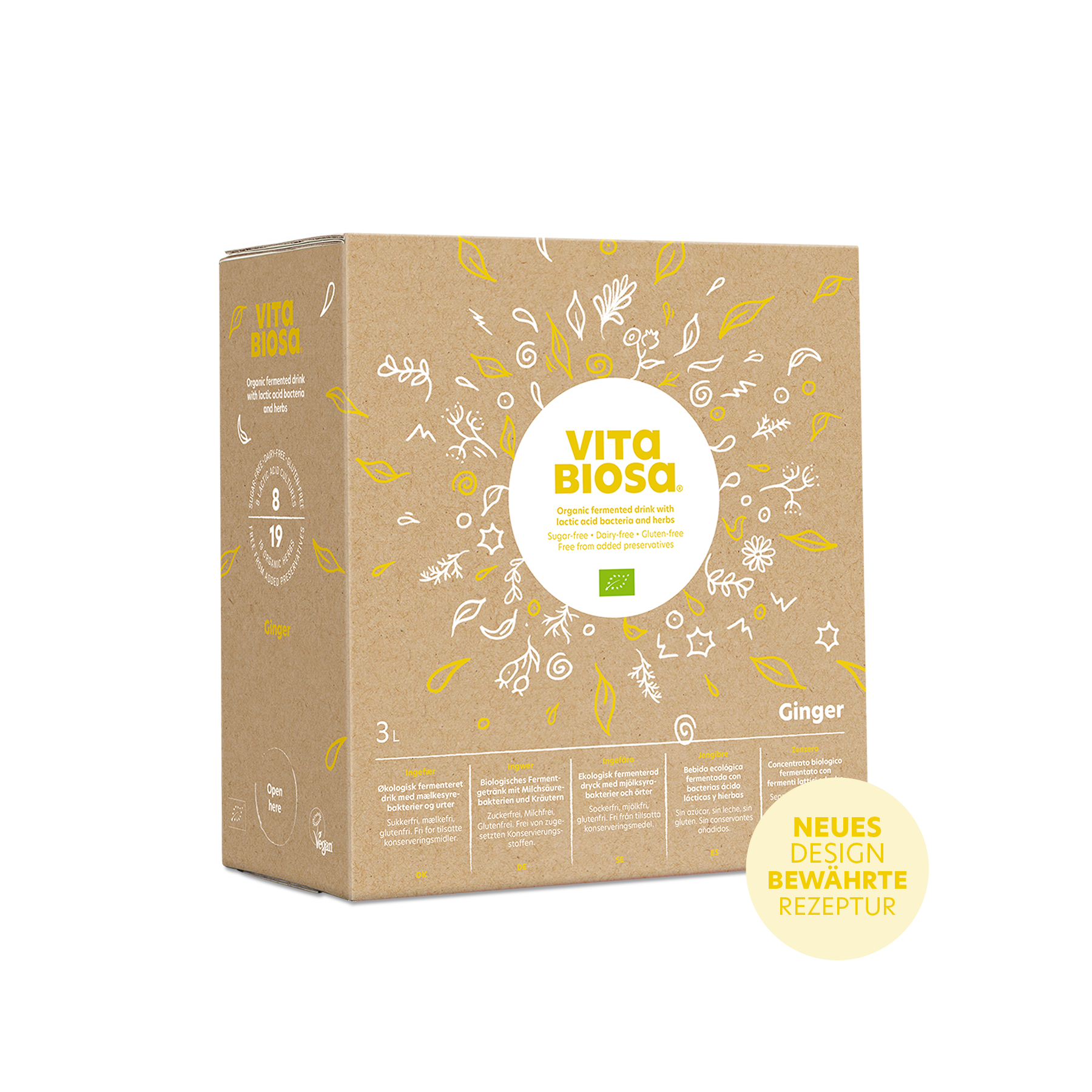 Vita Biosa Ingwer + Vitamin C 3L Bag-in-Box, bio Inhalt: 3 L Bag-in-Box