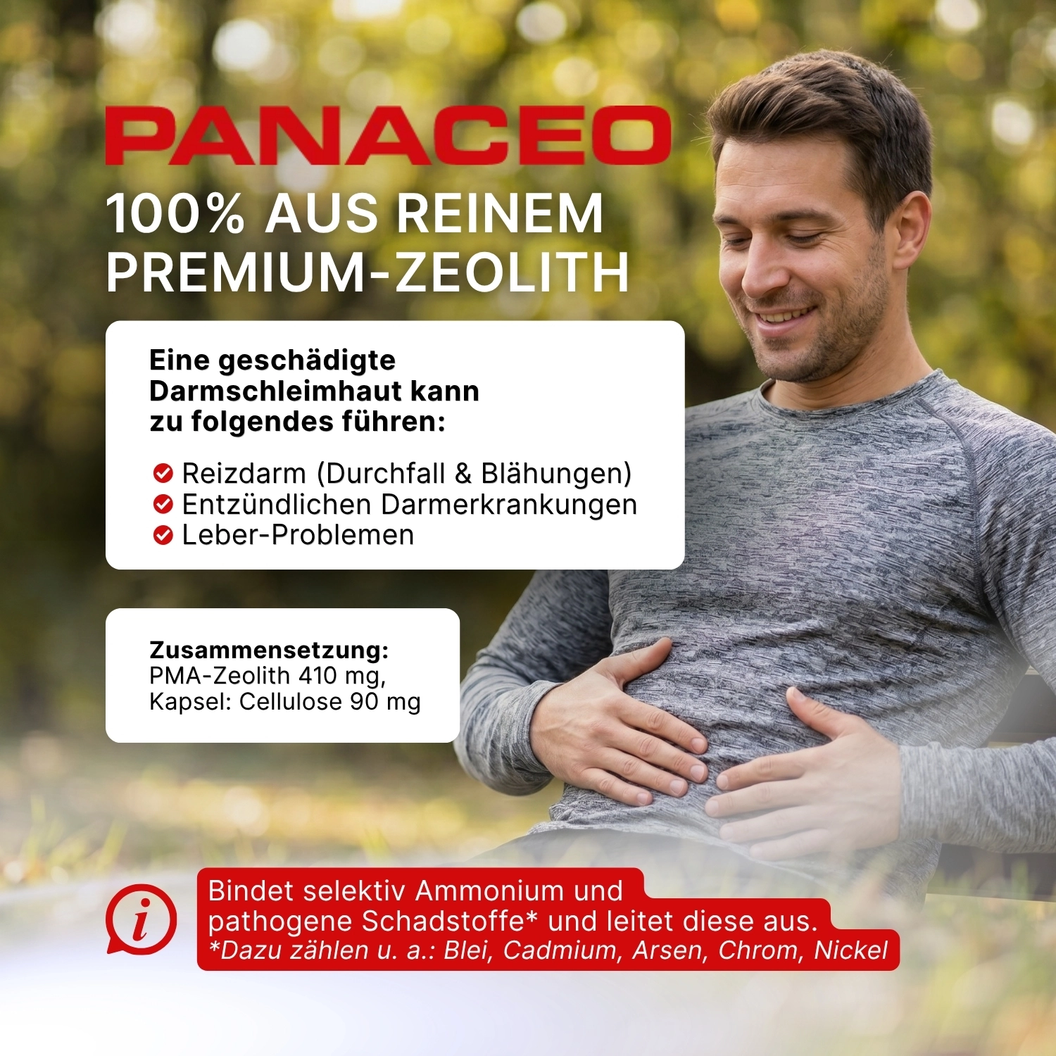 Zeolith_Pulver_Kaufen_PZN5228512_Panaceo_MED_Darm_Repair_Kapseln_100_Premium, Zeolith, Kapsel, Hautschutz, Pille, Zeolith-Produkt
