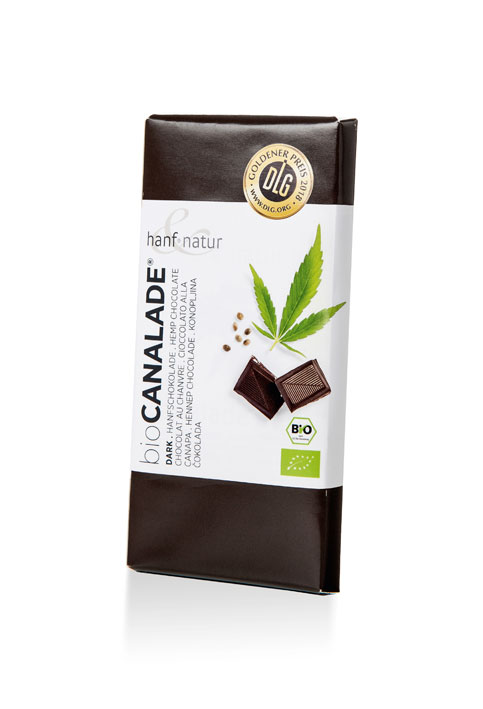 Zartbitter-Schokolade Canalade Dark, Bio-Hanfschokolade, 100g