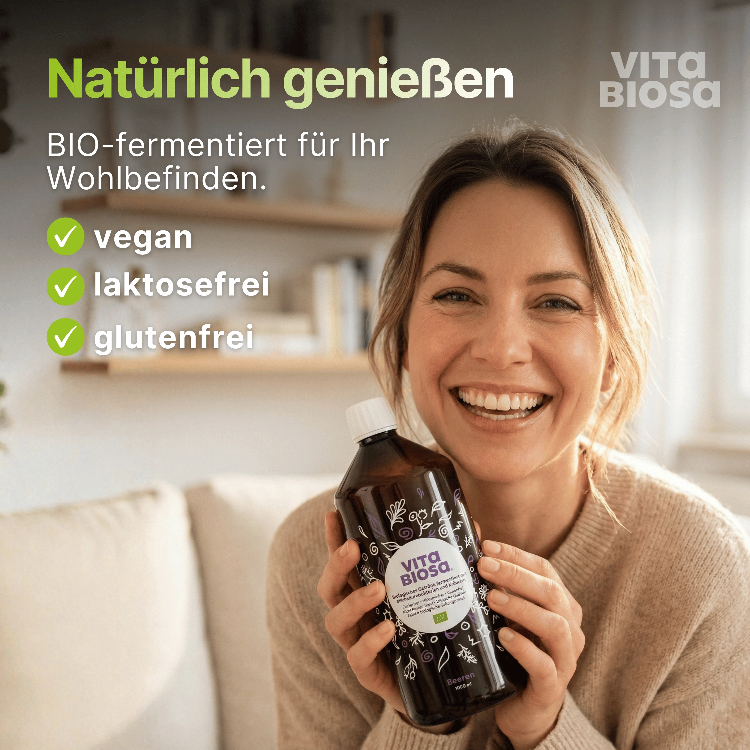 Vita_Biosa_Beeren_1L_3+1_Bag-in-Box_Milchsaeurebakterien_kaufen_Wohlbefinden, Bio, Getränk, Beeren, Flasche, vegan