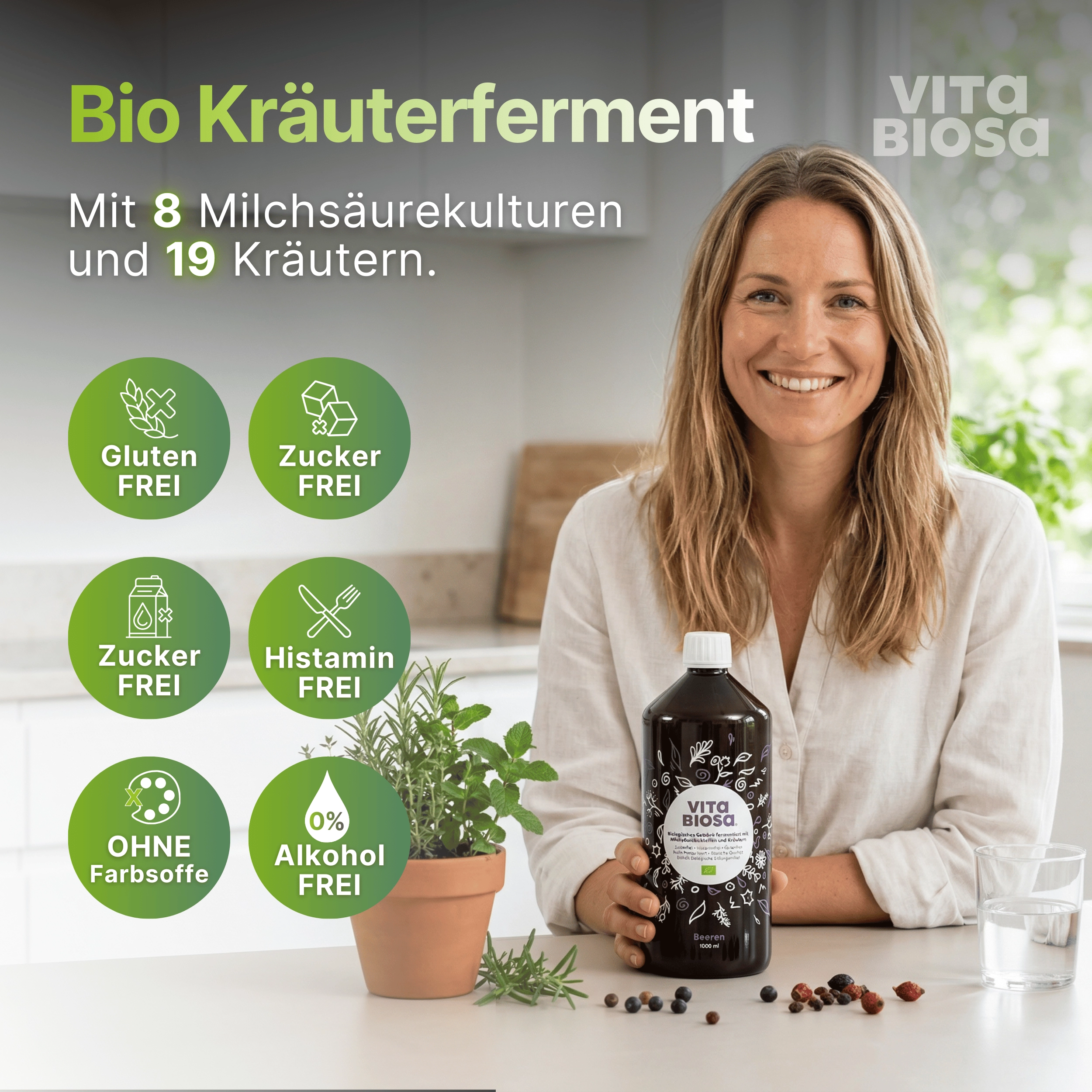 Vita_Biosa_Beeren_1L_3+1_Bag-in-Box_Milchsaeurebakterien_kaufen_Vorteile, Bio, Kräuterferment, Milchsäurekulturen, Kräuter, Flasche