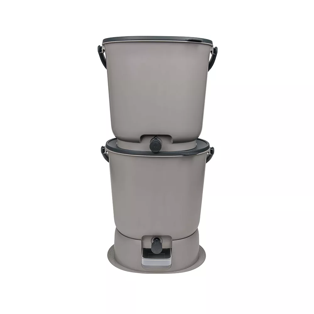 Bokashi Essenz Eimer kaufen Grau 2er Set Bokashi Essenz Eimer kaufen Grau 2er Set