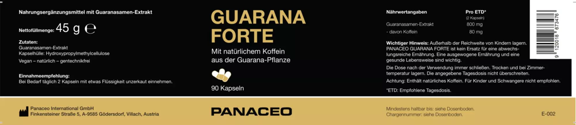 Etiketten_Guarana forte Etiketten_Guarana forte, Text, Papier