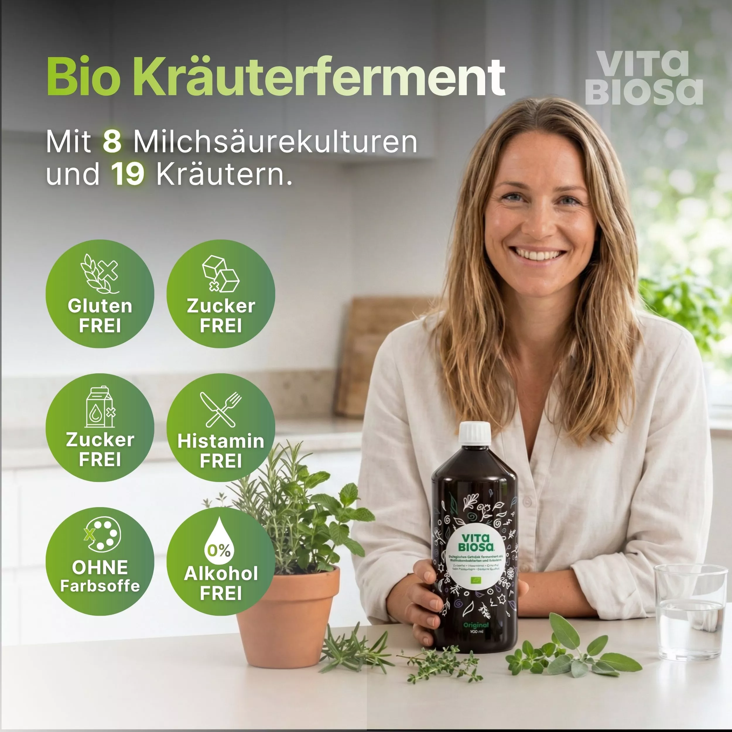 Vita-Biosa-Original_1L_ Milchsaeurebakterien_kaufen_vorteile, Bio, Kräuterferment, Glutenfrei, Zuckerfrei, Histaminfrei