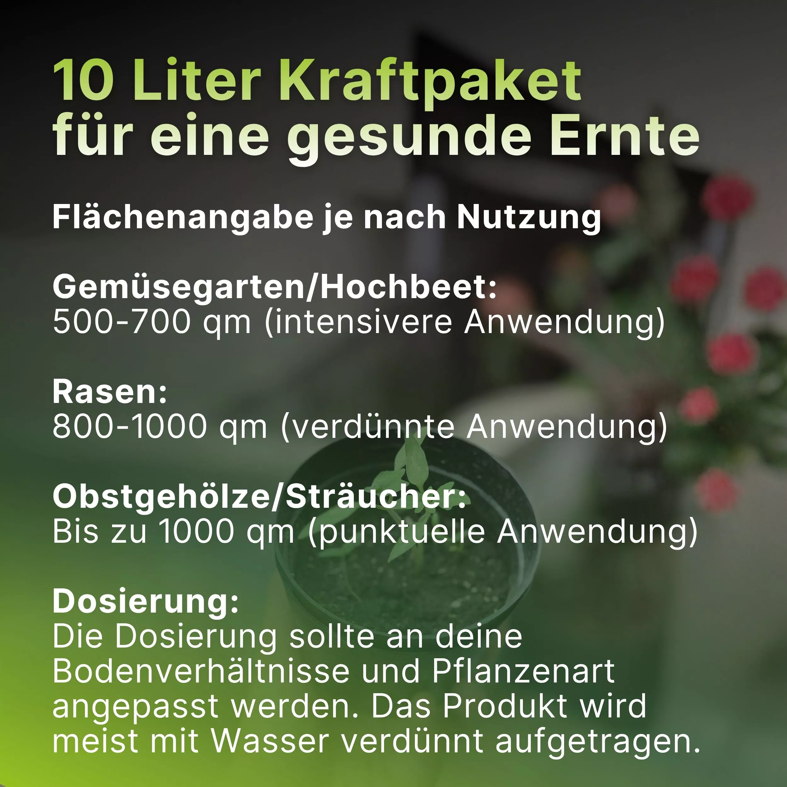 Terra_Biosa_Bodenaktivator_Milchsaeurebakterien_kaufen_10L_Fertigmischung_kraftpaket, Kraftpaket, Gemüsebeet, Rasen, Obstgehölze, Dosierung