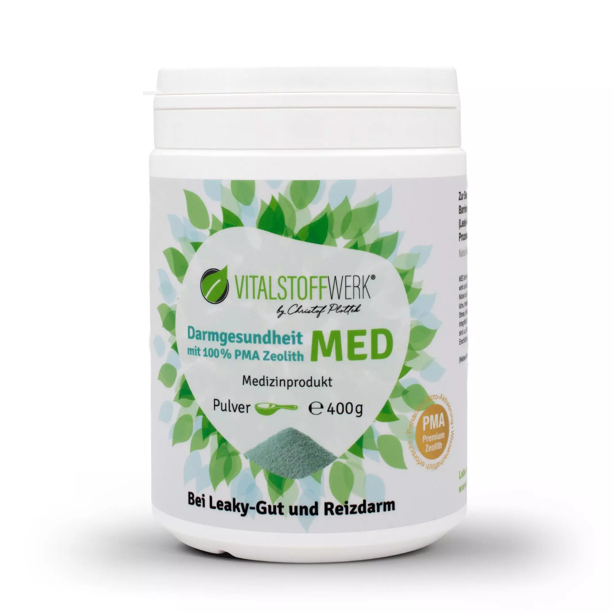Zeolith_Pulver_kaufen_Darmgesundheit_Vitalstoffwerk_MED_400g_front