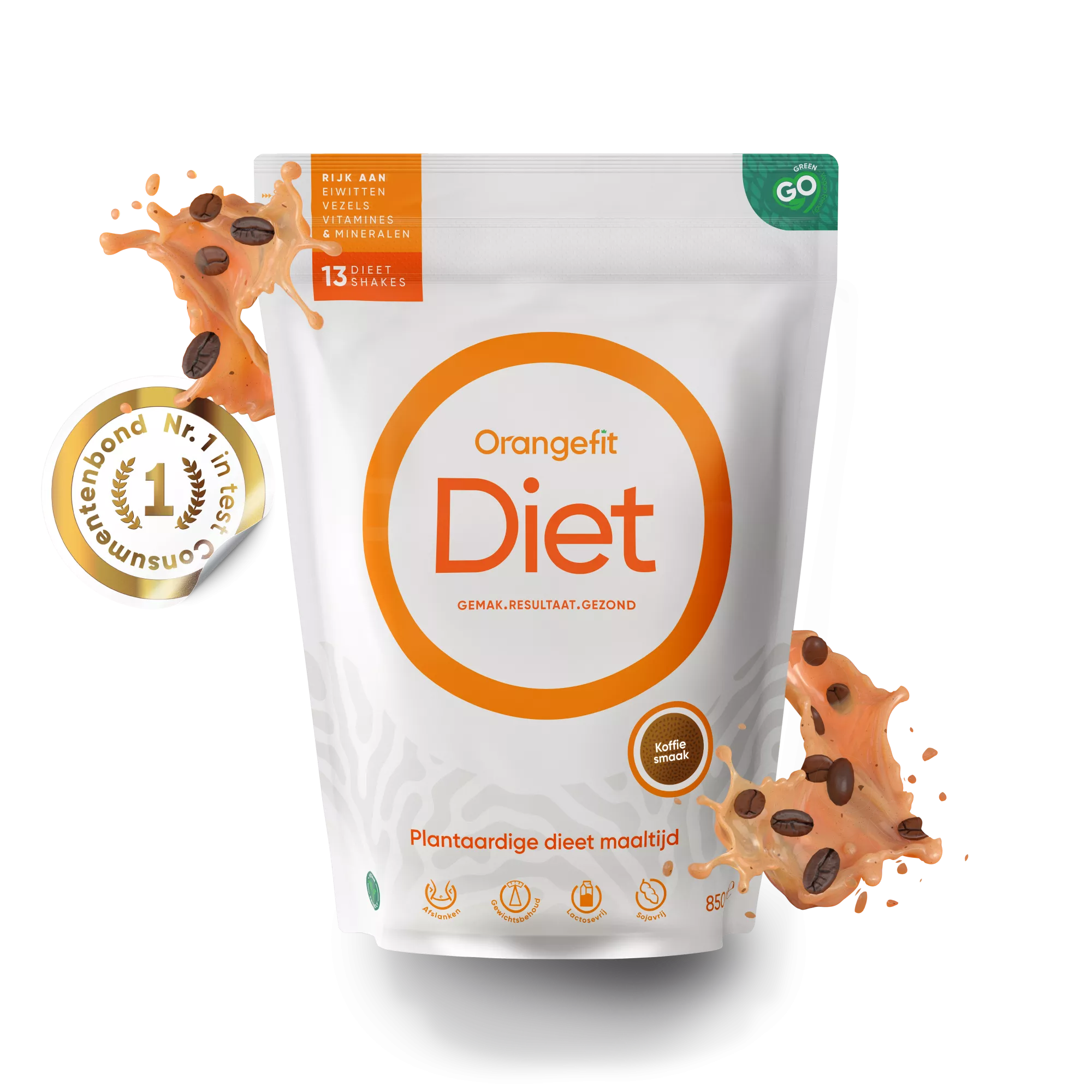 Abnehm Shake kaufen Orangefit Diet Kaffee front Abnehm Shake kaufen Orangefit Diet Kaffee front