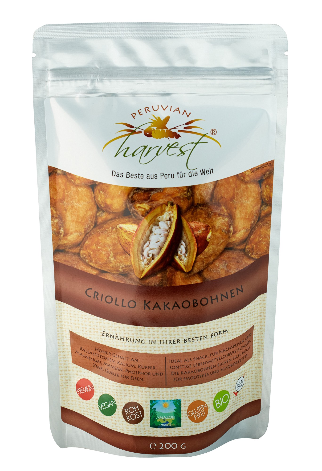 Kakaobohnen aus Criollo-Kakao 200g, bio Kakaobohnen aus Criollo-Kakao 200g, bio
