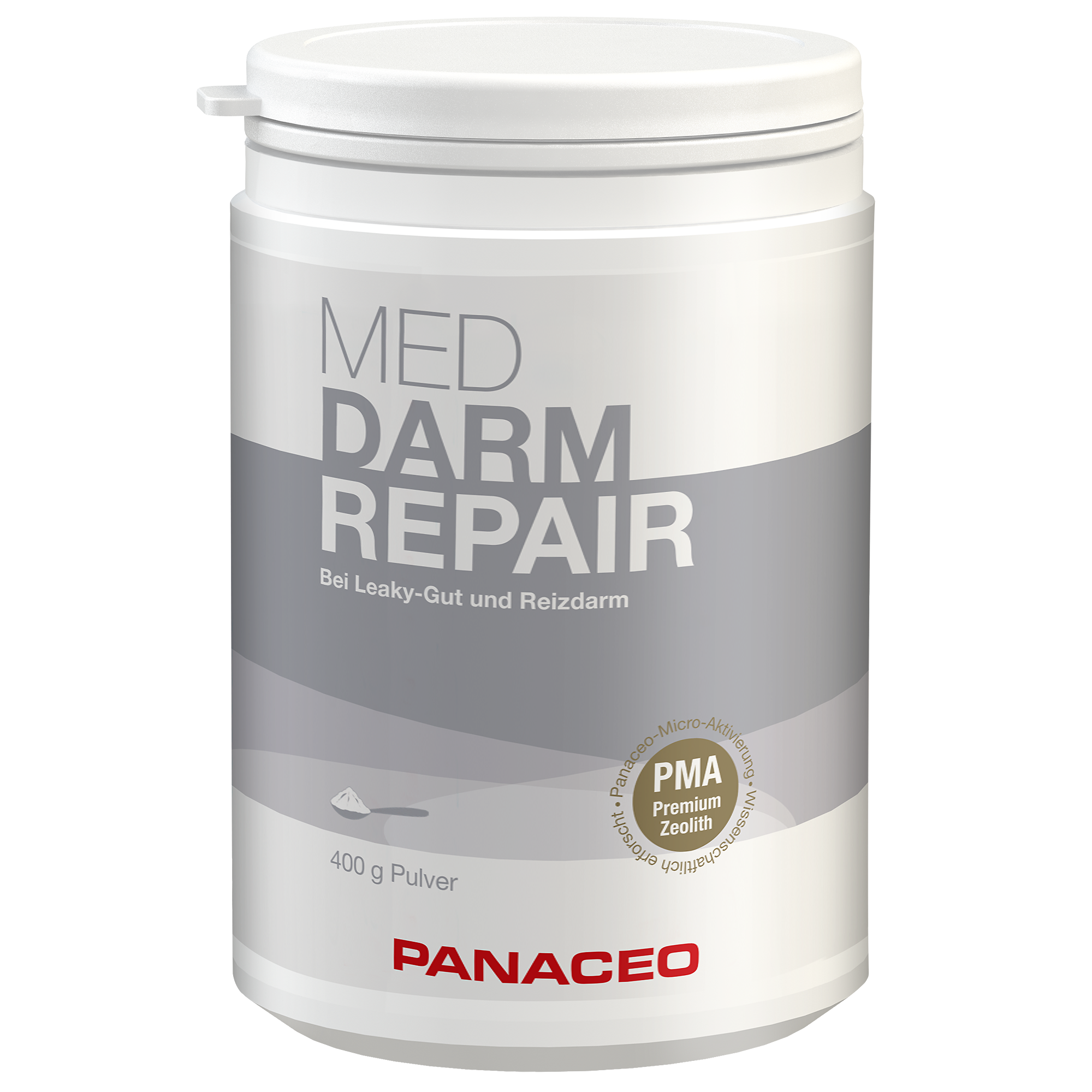 Zeolith_Pulver_kaufen_Panaceo_MED_Darmgesundheit_Leaky-Gut_Reizdarm_Pulver_400g