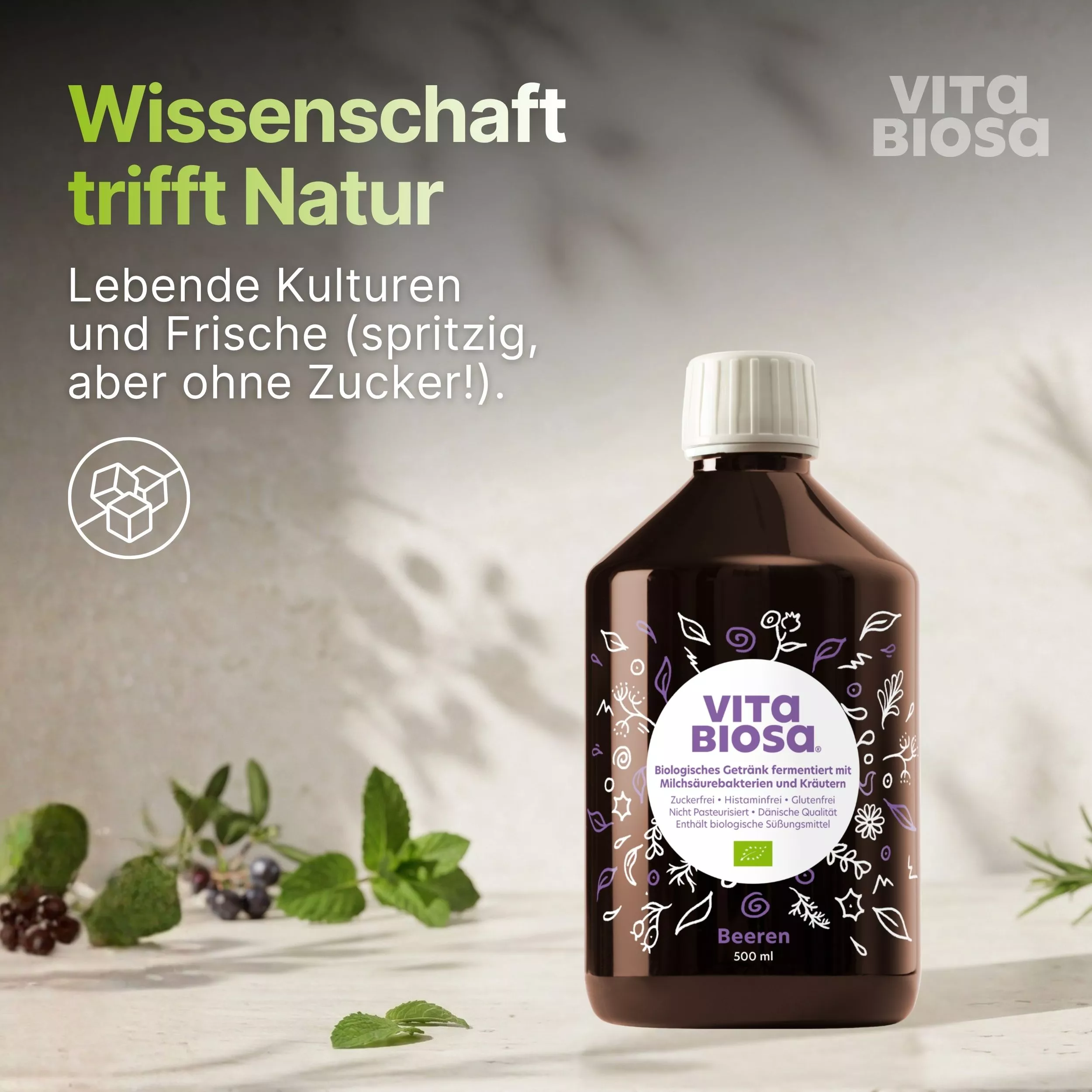 Vita_Biosa_Beeren_1L_Bag-in-Box_Milchsaeurebakterien_kaufen_Wissenschaft, Flasche Getränk, Beeren, Bio, Milchsäurekulturen, Glutenfrei?, Beeren, Saft, Flasche, Kräuter, Bio