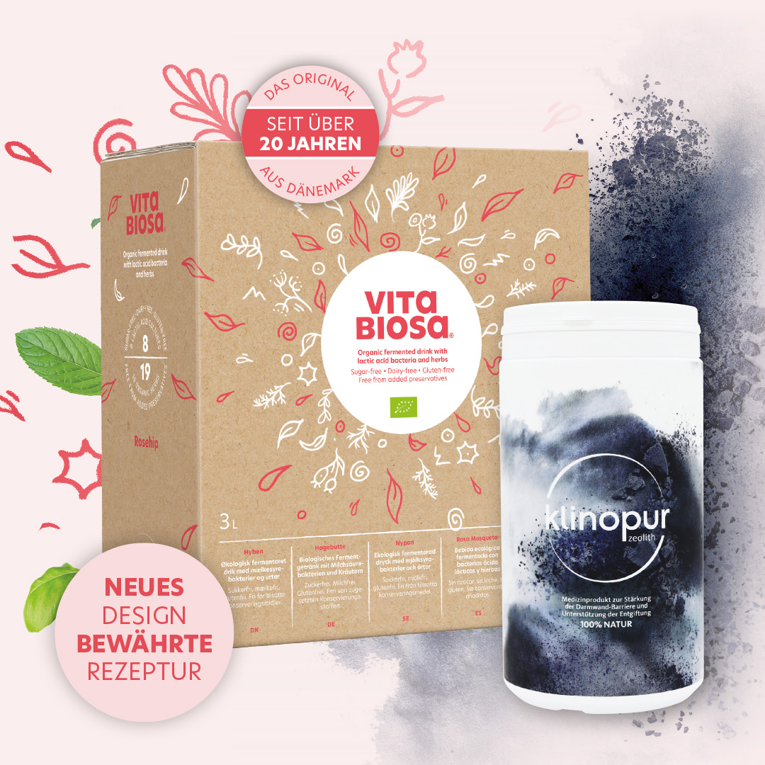Kombi Angebot: Vita Biosa Hagebutte 3 L+ Klinopur 450g